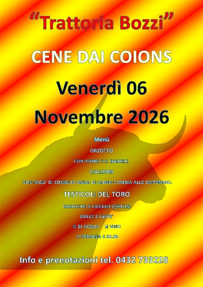 CENA DEI COIONS 2026